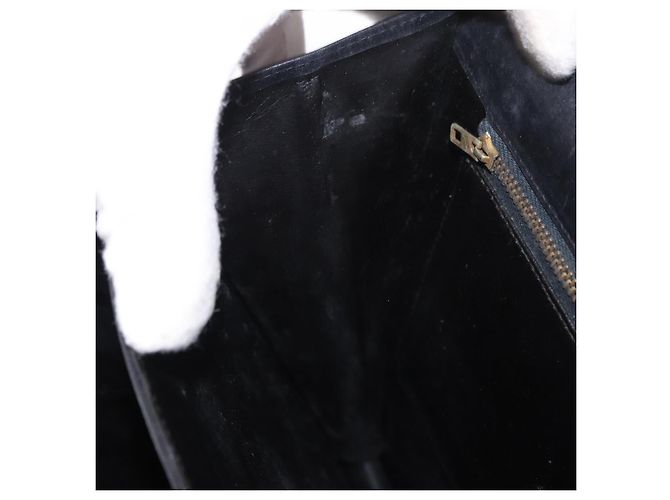 Céline Borsa a Spalla CELINE Horse Carriage in Pelle Nera e Oro Auth 185494 Nero D'oro - vista 22