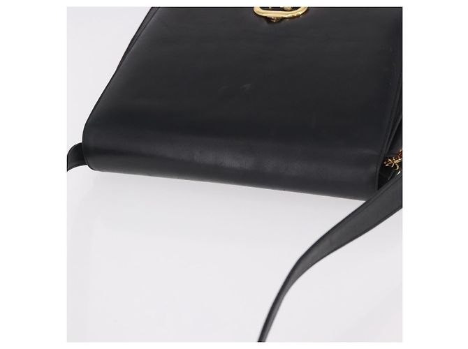 Céline Borsa a Spalla CELINE Horse Carriage in Pelle Nera e Oro Auth 185494 Nero D'oro - vista 6