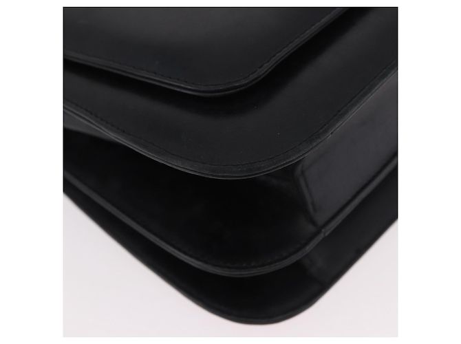 Céline Borsa a Spalla CELINE Horse Carriage in Pelle Nera e Oro Auth 185494 Nero D'oro - vista 9