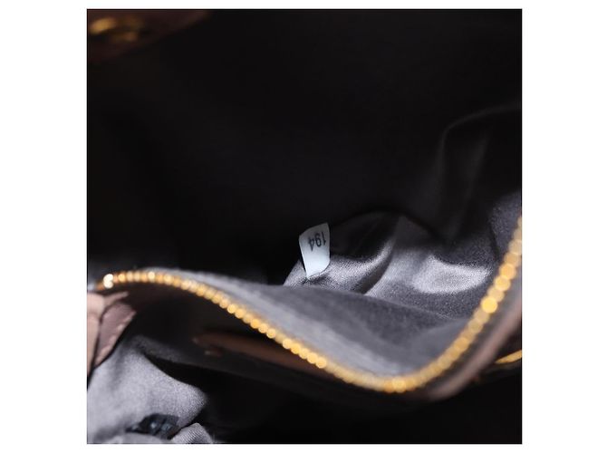 Borsa Miu Miu Matelasse in pelle 2way Beige Gold Auth 185023 D'oro - vista 12