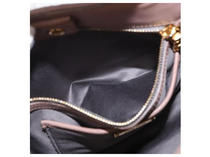 Borsa Miu Miu Matelasse in pelle 2way Beige Gold Auth 185023 D'oro - vista 25