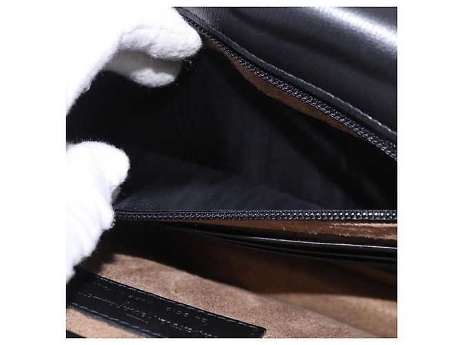 Borsa a tracolla Salvatore Ferragamo in pelle nera e argento Auth bs35511 Nero - vista 22