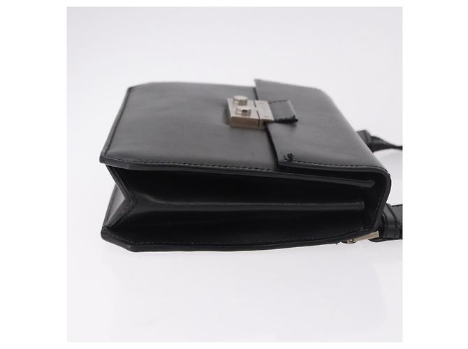 Borsa a tracolla Salvatore Ferragamo in pelle nera e argento Auth bs35511 Nero - vista 3