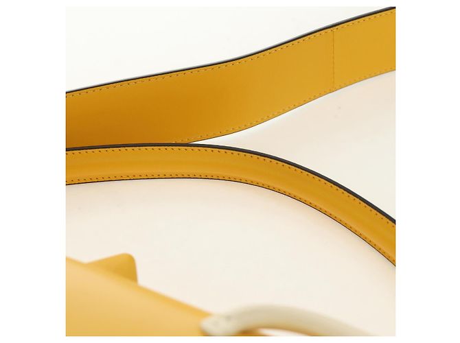 FENDI Dragonite FENDIxFRGMTxPOKMON Mamma Baguette Bag Leather Auth 167404SM Argento Giallo - vista 14