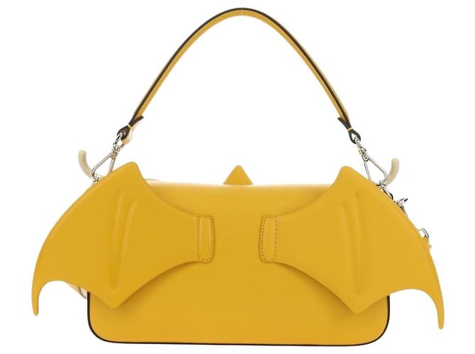 FENDI Dragonite FENDIxFRGMTxPOKMON Mamma Baguette Bag Leather Auth 167404SM Argento Giallo - vista 2