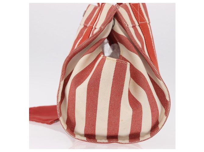 Hermès Borsa HERMES Cannes in tela rosso argento 184181A - vista 3