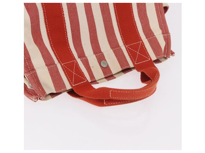 Hermès Borsa HERMES Cannes in tela rosso argento 184181A - vista 7