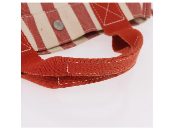Hermès Borsa HERMES Cannes in tela rosso argento 184181A - vista 8