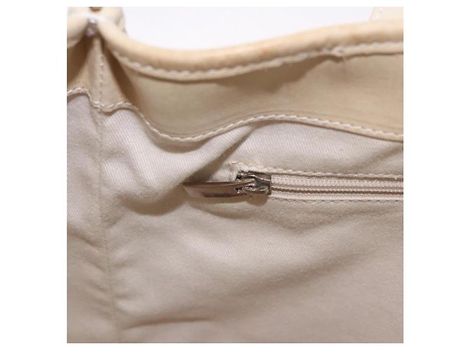 Borsa Salvatore Ferragamo Gancini in Pelle e PVC Rosa Argento Auth BA13376 - vista 19