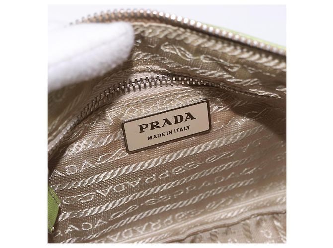 Borsa a Spalla PRADA Nylon Verde Argento Autentica 184559V - vista 20