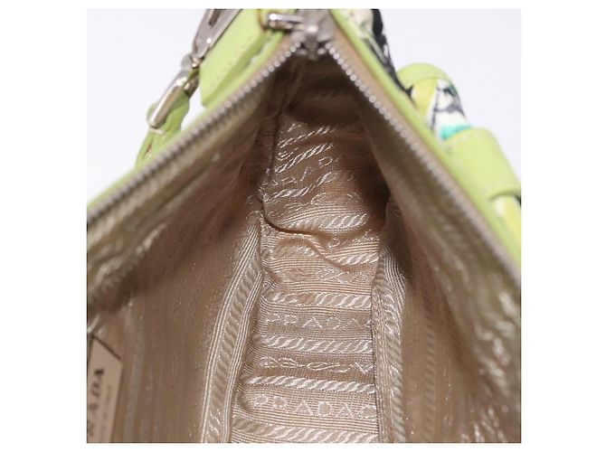 Borsa a Spalla PRADA Nylon Verde Argento Autentica 184559V - vista 21