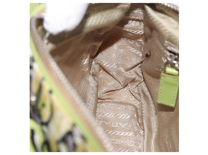 Borsa a Spalla PRADA Nylon Verde Argento Autentica 184559V - vista 22