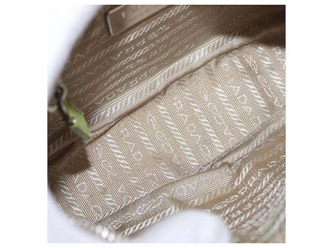 Borsa a Spalla PRADA Nylon Verde Argento Autentica 184559V - vista 9