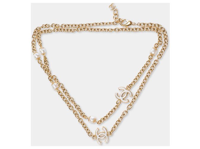 Joias CHANEL CC em Metal Dourado - 103607 - vista 4
