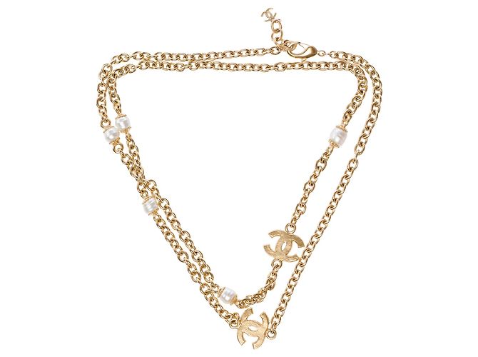 Joias CHANEL CC em Metal Dourado - 103607 - vista 6