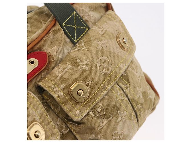 LOUIS VUITTON Monogram Fragrance Jasmine Hand Bag Khaki M95772 LV Auth 185452SAV Cachi - vista 22