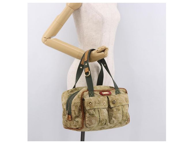 LOUIS VUITTON Monogram Fragrance Jasmine Hand Bag Khaki M95772 LV Auth 185452SAV Cachi - vista 29
