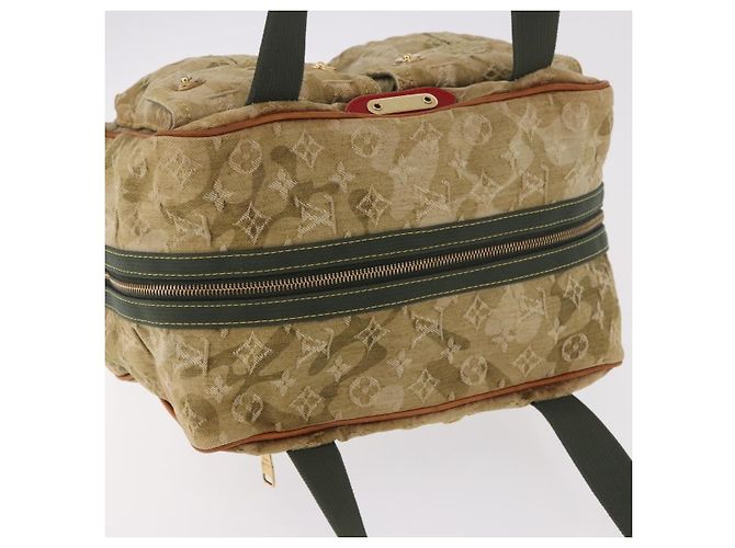 LOUIS VUITTON Monogram Fragrance Jasmine Hand Bag Khaki M95772 LV Auth 185452SAV Cachi - vista 6