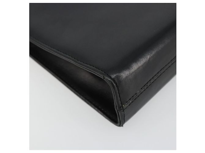 Borsa a Spalla Salvatore Ferragamo Gancini in Pelle Nera e Oro Auth 185103A Nero D'oro - vista 14