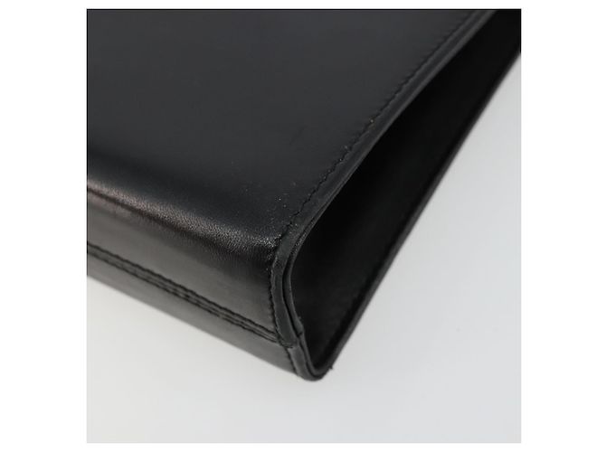Borsa a Spalla Salvatore Ferragamo Gancini in Pelle Nera e Oro Auth 185103A Nero D'oro - vista 15
