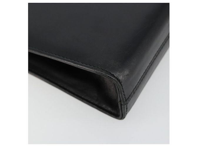 Borsa a Spalla Salvatore Ferragamo Gancini in Pelle Nera e Oro Auth 185103A Nero D'oro - vista 16
