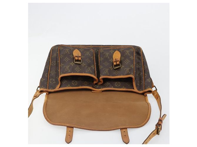 LOUIS VUITTON Borsa a Spalla Monogram Gibeciere MM M42247 LV Auth bs35565 Monogramma - vista 18