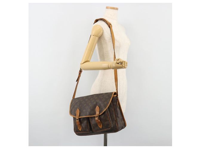 LOUIS VUITTON Borsa a Spalla Monogram Gibeciere MM M42247 LV Auth bs35565 Monogramma - vista 23
