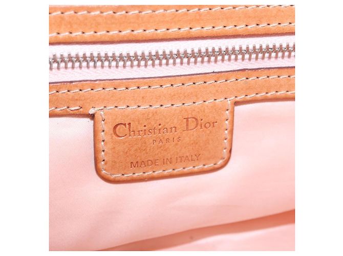Borsa Christian Dior Trotter Canvas Romantic Chain Ivory Silver Auth 184735A Argento Crudo - vista 20