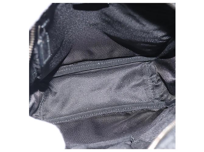 Borsa a Spalla GUCCI GG Canvas Nera Argento 122759 Auth ar13952 Nero - vista 11