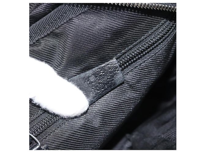 Borsa a Spalla GUCCI GG Canvas Nera Argento 122759 Auth ar13952 Nero - vista 12