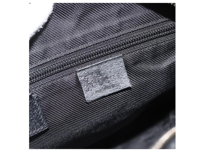 Borsa a Spalla GUCCI GG Canvas Nera Argento 122759 Auth ar13952 Nero - vista 17
