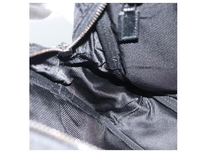 Borsa a Spalla GUCCI GG Canvas Nera Argento 122759 Auth ar13952 Nero - vista 19