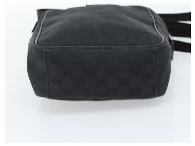 Borsa a Spalla GUCCI GG Canvas Nera Argento 122759 Auth ar13952 Nero - vista 5