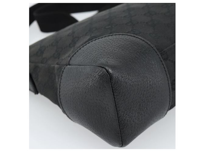 Borsa a Spalla GUCCI GG Canvas Nera Argento 114273 Auth bs35495 Nero - vista 14