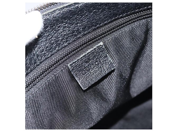 Borsa a Spalla GUCCI GG Canvas Nera Argento 114273 Auth bs35495 Nero - vista 17