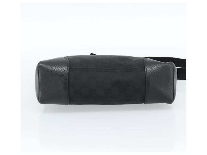 Borsa a Spalla GUCCI GG Canvas Nera Argento 114273 Auth bs35495 Nero - vista 5
