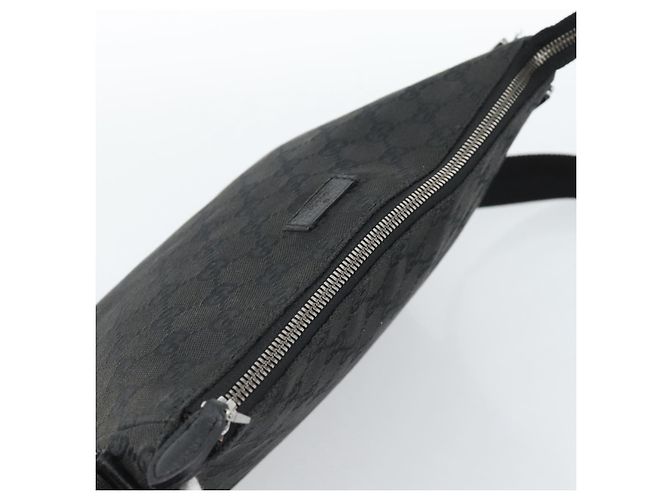Borsa a Spalla GUCCI GG Canvas Nera Argento 114273 Auth bs35495 Nero - vista 6