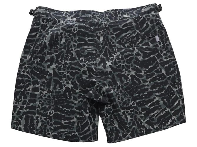 LOUIS VUITTON Shorts Pants Polyester Khaki Silver LV Auth bs35598V Argento Cachi - vista 2