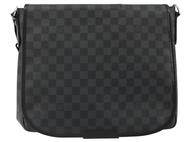 LOUIS VUITTON Borsa a Spalla Daniel MM Damier Graphite N58029 LV Auth 185180 Damier ebene - vista 13