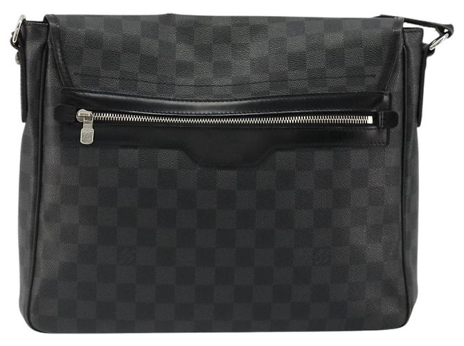 LOUIS VUITTON Borsa a Spalla Daniel MM Damier Graphite N58029 LV Auth 185180 Damier ebene - vista 2