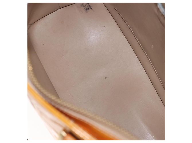 LOUIS VUITTON Borsa Monogram Vernis Houston Beige M91004 LV Auth ep14730 - vista 10