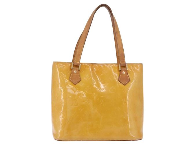 LOUIS VUITTON Borsa Monogram Vernis Houston Beige M91004 LV Auth ep14730 - vista 13