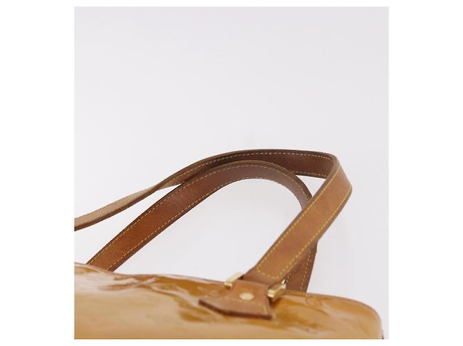 LOUIS VUITTON Borsa Monogram Vernis Houston Beige M91004 LV Auth ep14730 - vista 14