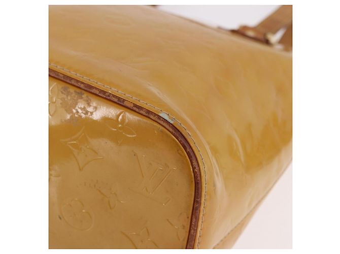 LOUIS VUITTON Borsa Monogram Vernis Houston Beige M91004 LV Auth ep14730 - vista 16