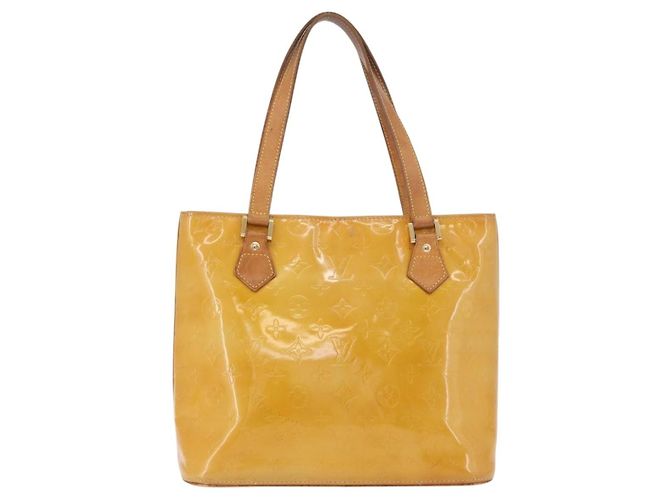 LOUIS VUITTON Borsa Monogram Vernis Houston Beige M91004 LV Auth ep14730 - vista 2
