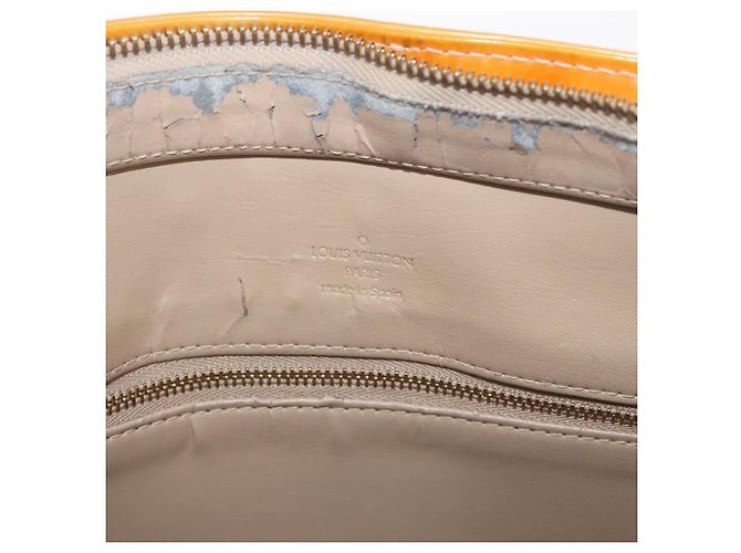 LOUIS VUITTON Borsa Monogram Vernis Houston Beige M91004 LV Auth ep14730 - vista 21