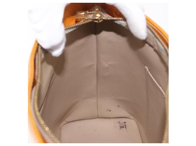 LOUIS VUITTON Borsa Monogram Vernis Houston Beige M91004 LV Auth ep14730 - vista 23