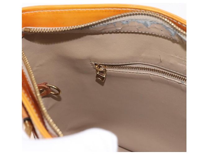 LOUIS VUITTON Borsa Monogram Vernis Houston Beige M91004 LV Auth ep14730 - vista 25