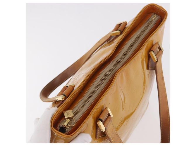 LOUIS VUITTON Borsa Monogram Vernis Houston Beige M91004 LV Auth ep14730 - vista 6