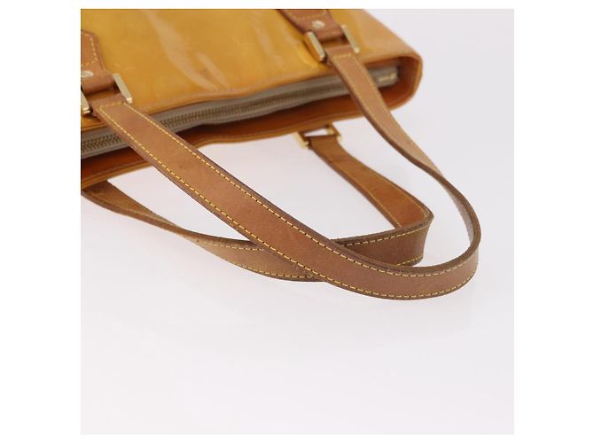 LOUIS VUITTON Borsa Monogram Vernis Houston Beige M91004 LV Auth ep14730 - vista 7